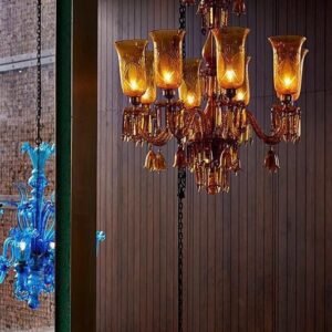 Crystal & Glass Chandelier