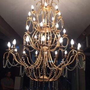 Iron chandeliers