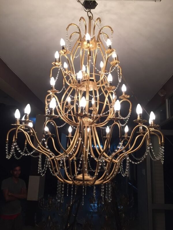 Iron chandeliers