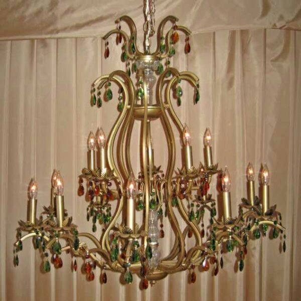 Iron chandeliers