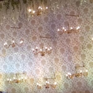 Iron chandeliers