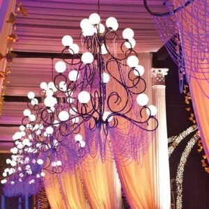 Iron chandeliers