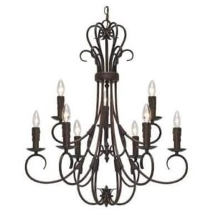Iron chandeliers