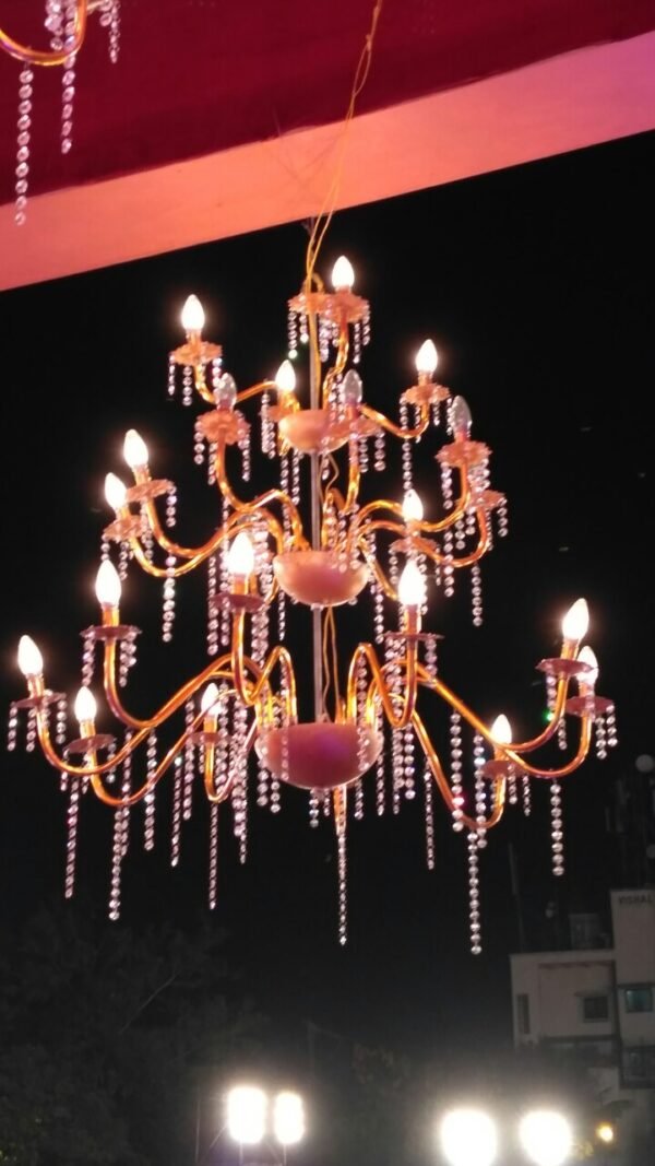 Iron chandeliers
