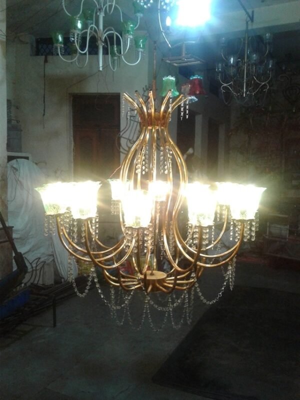 Iron chandeliers