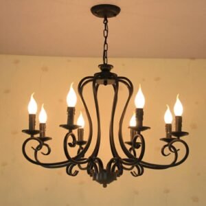Iron chandeliers