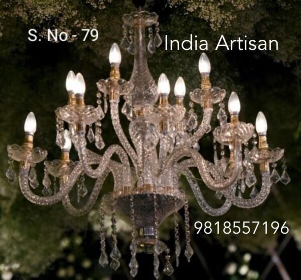 Crystal & Glass Chandelier