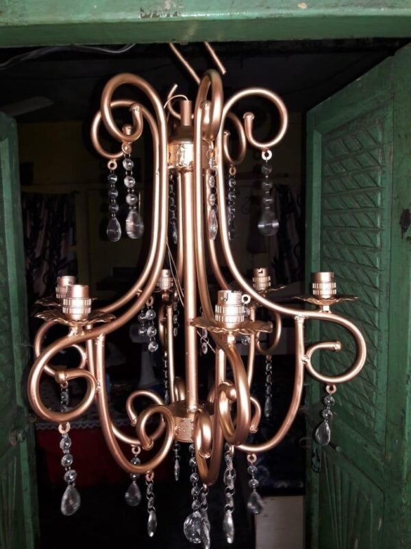 Iron chandeliers