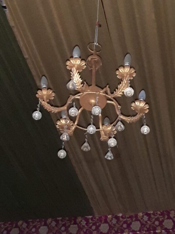 Iron chandeliers