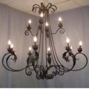 Iron chandeliers