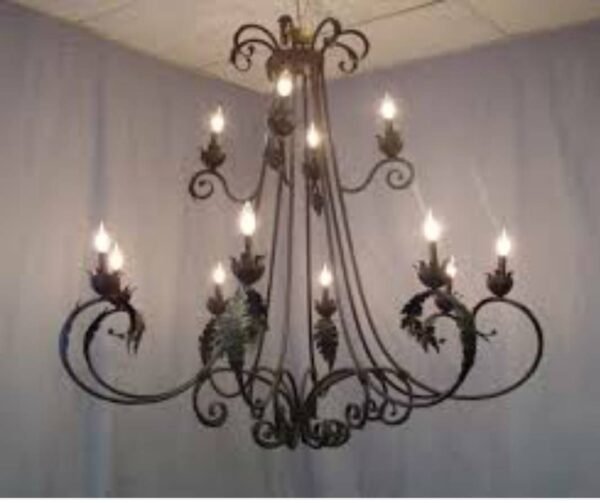 Iron chandeliers