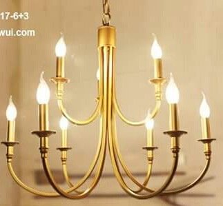 Iron chandeliers