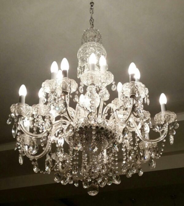 Crystal & Glass Chandelier