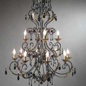 Iron chandeliers