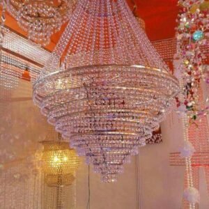 Crystal & Glass Chandelier