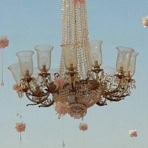 Crystal & Glass Chandelier