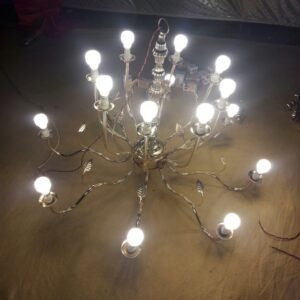 Iron chandeliers