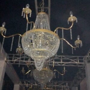 Crystal & Glass Chandelier