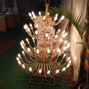 Iron chandeliers