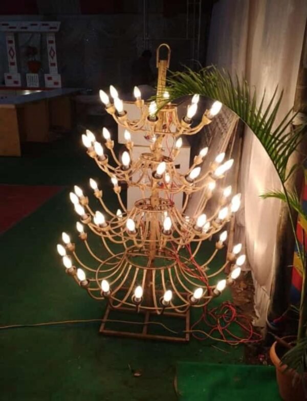Iron chandeliers