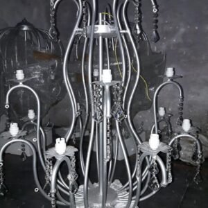 Iron chandeliers