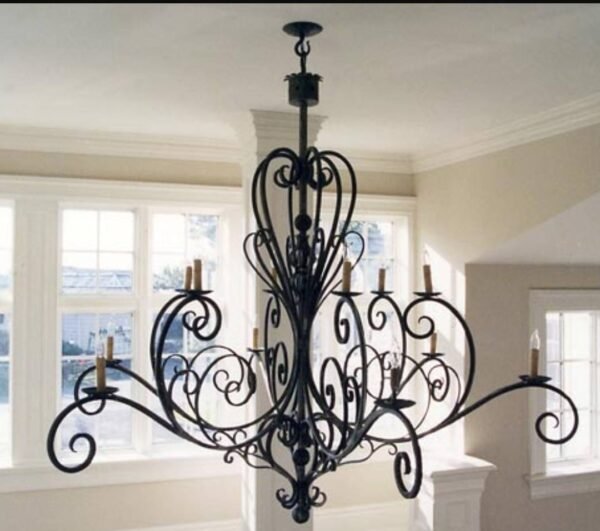 Iron chandeliers