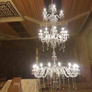 Crystal & Glass Chandelier