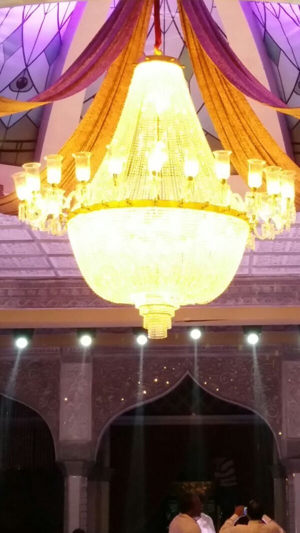 Crystal & Glass Chandelier