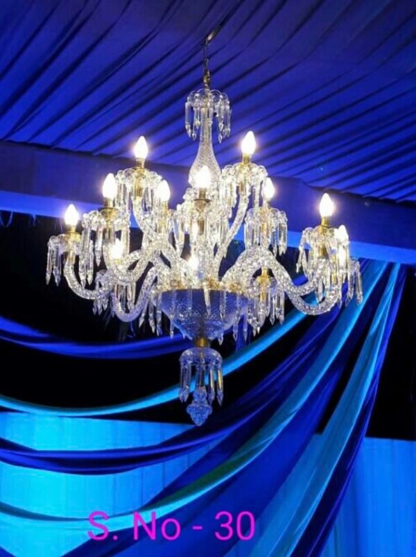 Crystal & Glass Chandelier