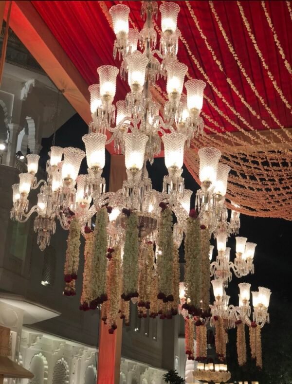 Crystal & Glass Chandelier