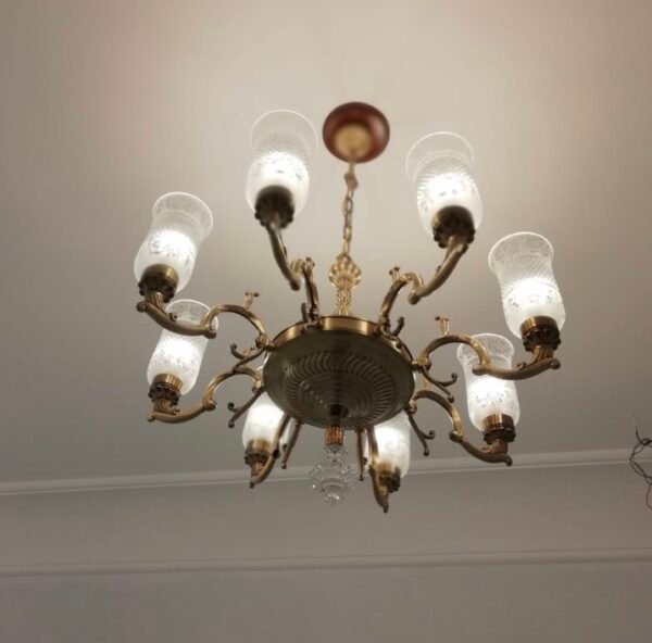 Crystal & Glass Chandelier