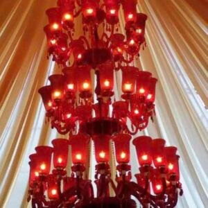 Crystal & Glass Chandelier