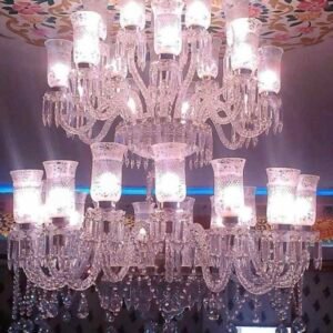 Crystal & Glass Chandelier