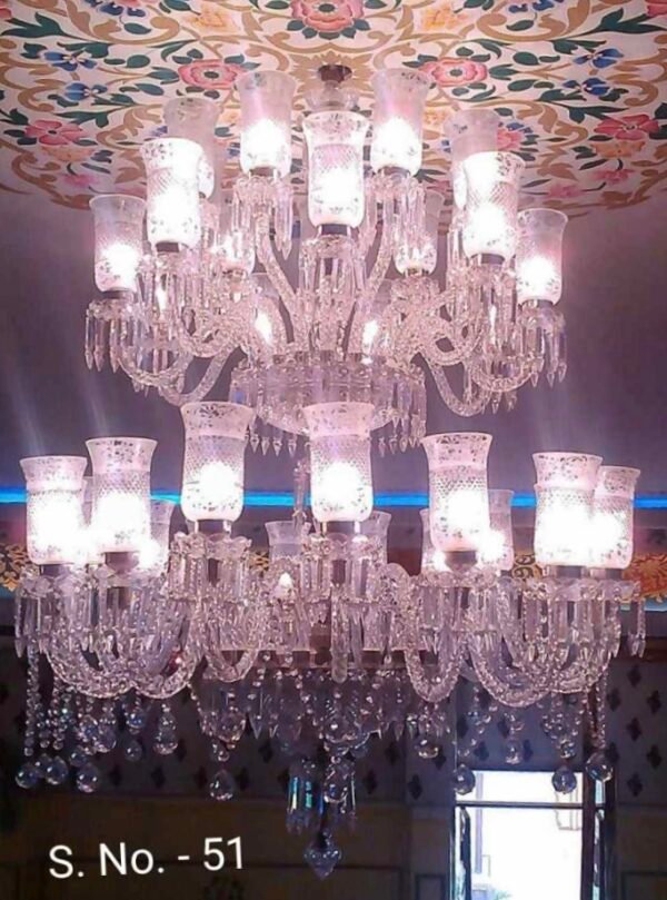 Crystal & Glass Chandelier