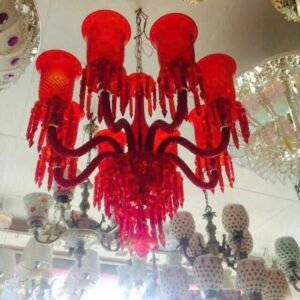 Crystal & Glass Chandelier
