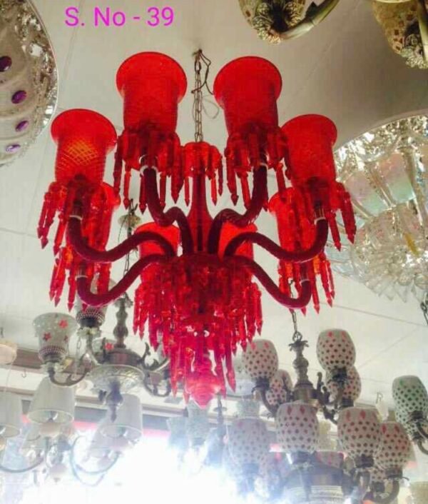 Crystal & Glass Chandelier