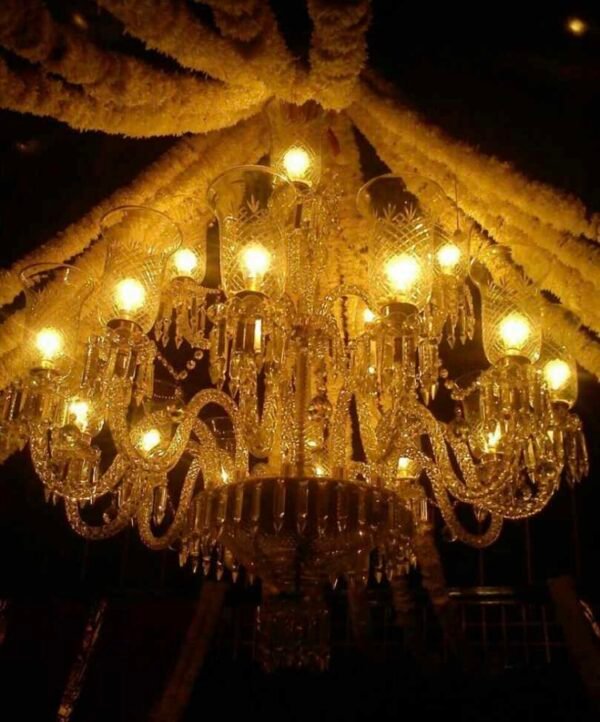 Crystal & Glass Chandelier