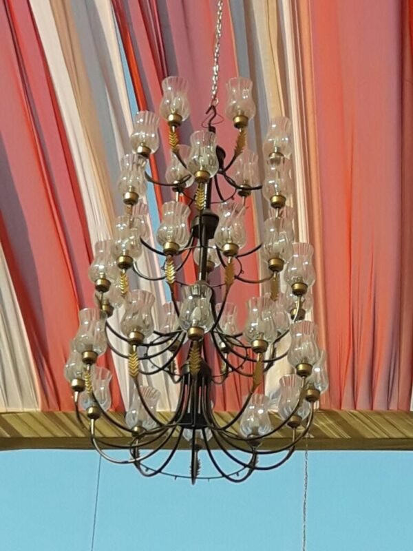 Crystal & Glass Chandelier