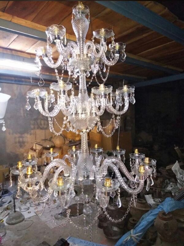 Crystal & Glass Chandelier