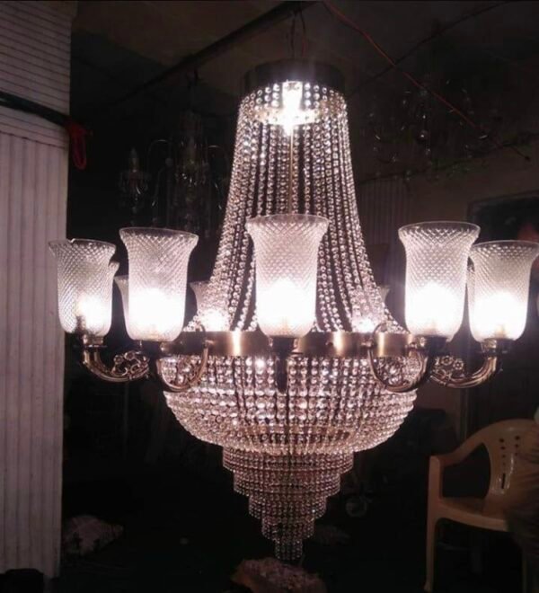 Crystal & Glass Chandelier