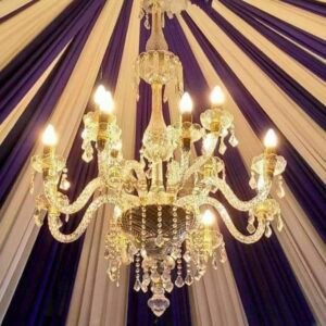 Crystal & Glass Chandelier