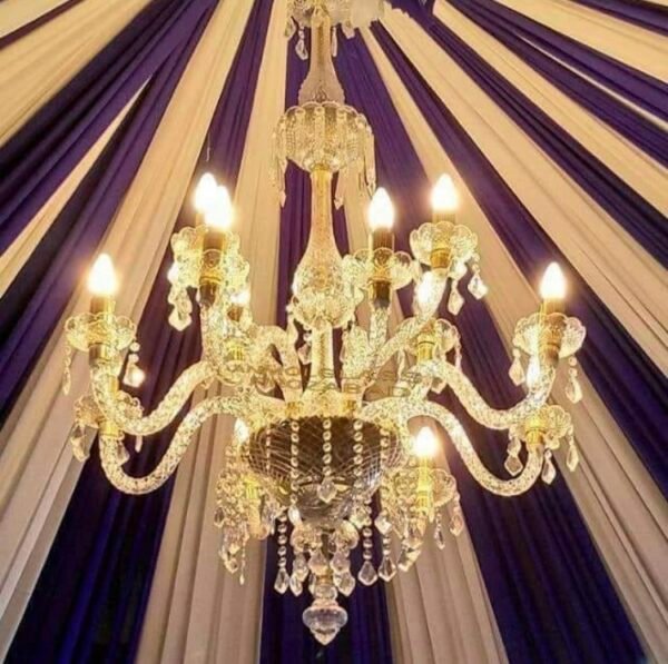 Crystal & Glass Chandelier