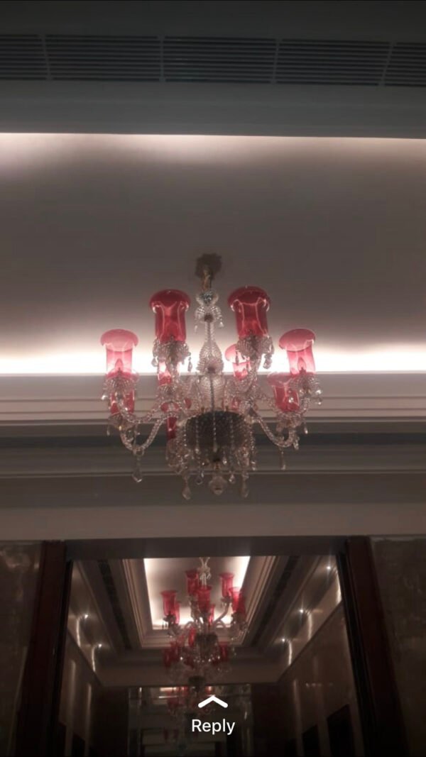 Crystal & Glass Chandelier