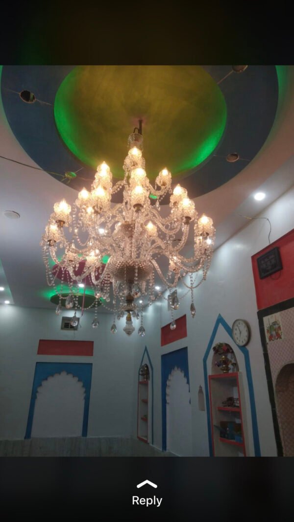 Crystal & Glass Chandelier