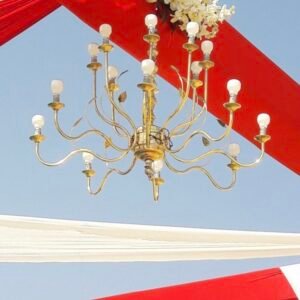 Iron chandeliers