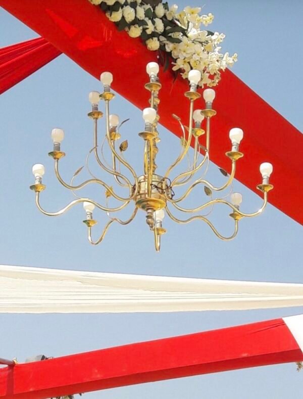 Iron chandeliers