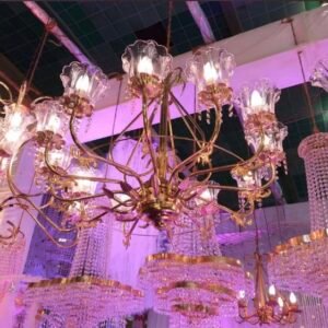 Iron chandeliers