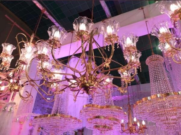Iron chandeliers