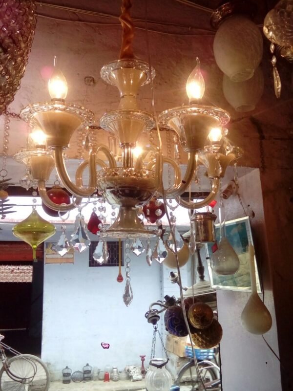 Crystal & Glass Chandelier