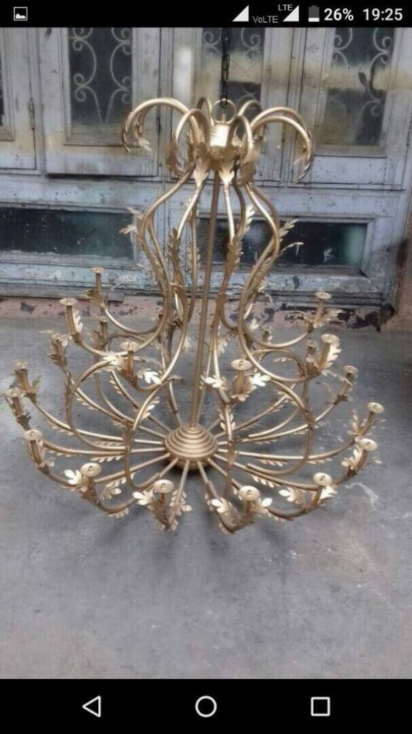 Iron chandeliers